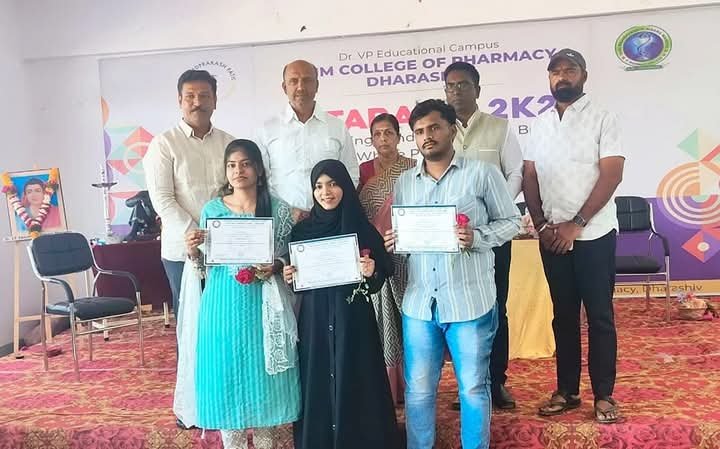 एस.बी.एन.एम. कॉलेज ऑफ फार्मसीच्या विद्यार्थ्यांचा आंतरराष्ट्रीय जर्नलमध्ये रिसर्च पेपर प्रकाशित…