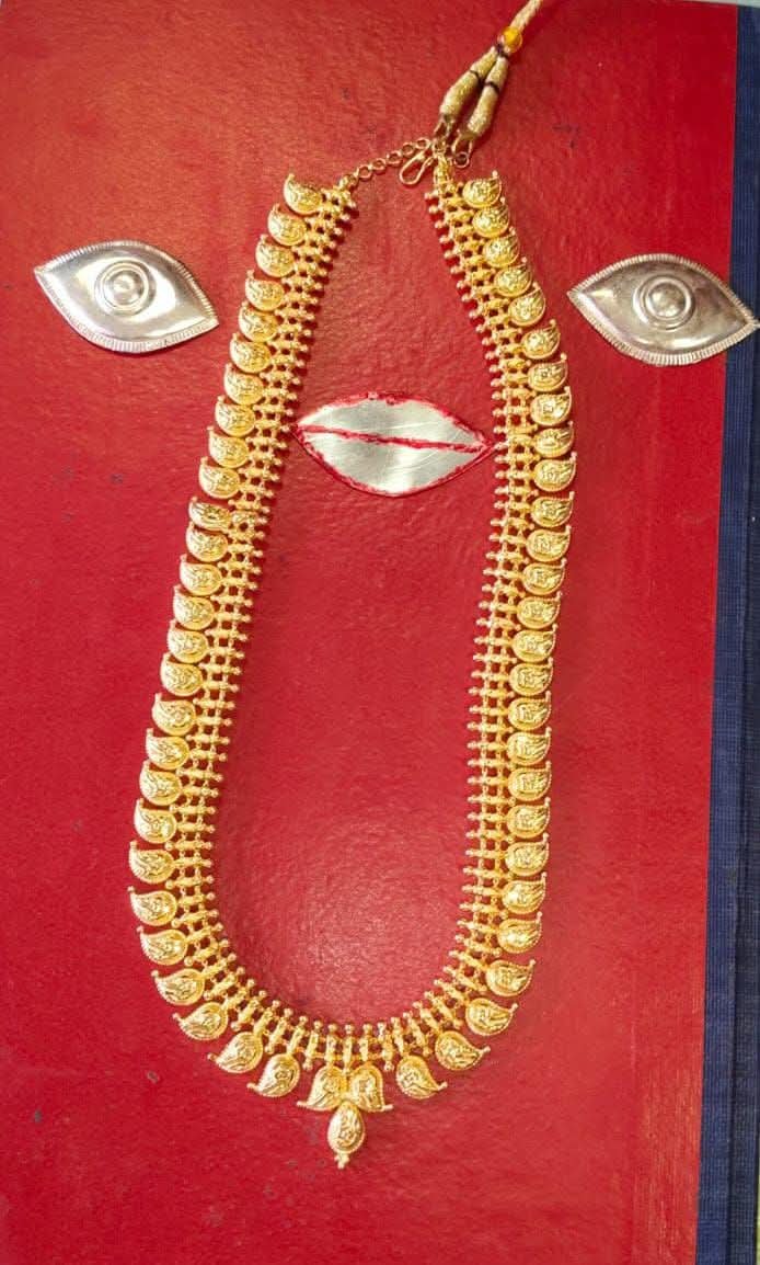 भाविकाकडून श्रीतुळजाभवानी चरणी 5 तोळ्यांचा सुवर्णहार अर्पण