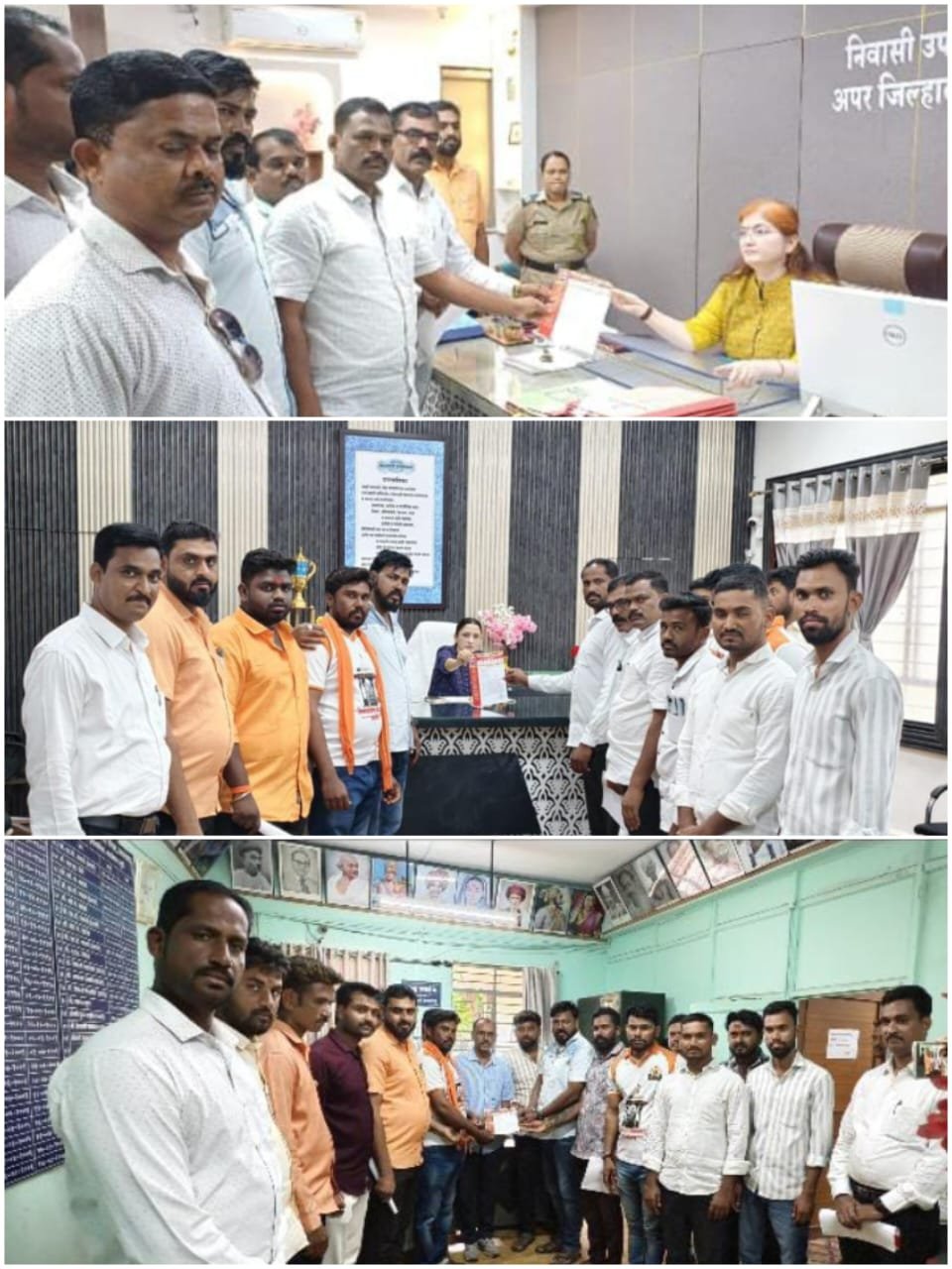 शालेय अभ्यासक्रमात हिंदी भाषेच्या सक्ती विरोधात समितीचे निवेदन