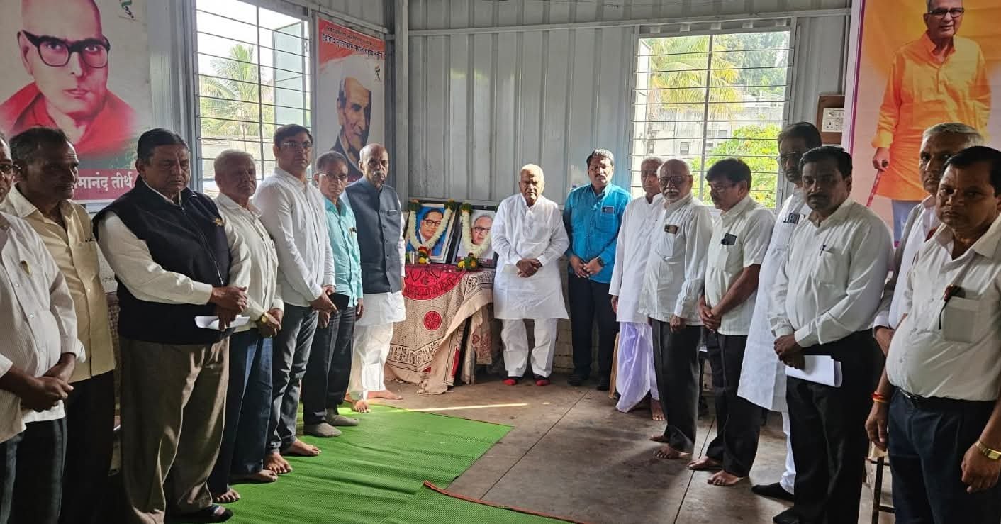 धाराशिव प्रशालेत ज्येष्ठ समाजवादी नेते पन्नालाल सुराणा यांना श्रद्धांजली