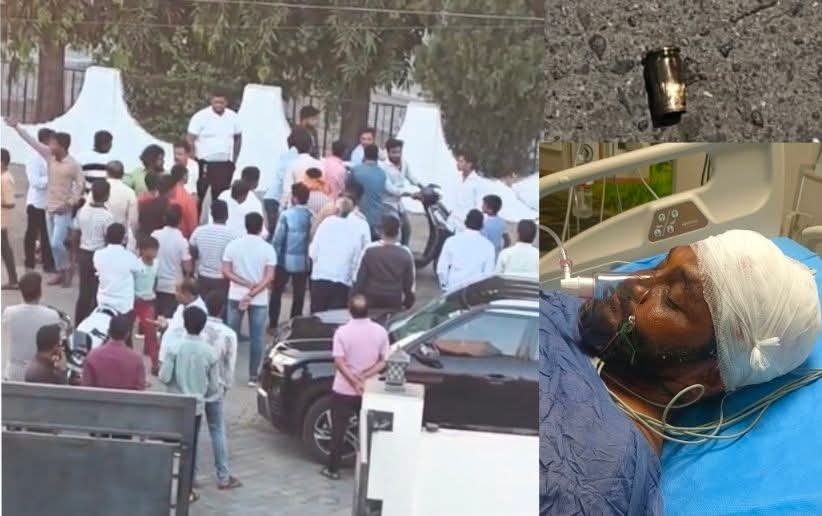 गोळीबार, जीवघेणा हल्ला – 8 जणांवर तुळजापूर पोलिसात गुन्हा नोंद, मगर यांच्या डोक्यात 35 टाके